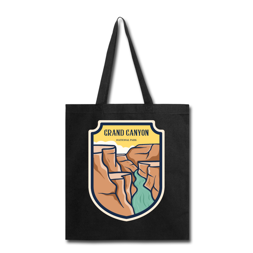 Grand Canyon - Badge - Tote Bag - black