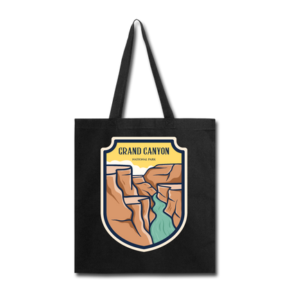 Grand Canyon - Badge - Tote Bag - black