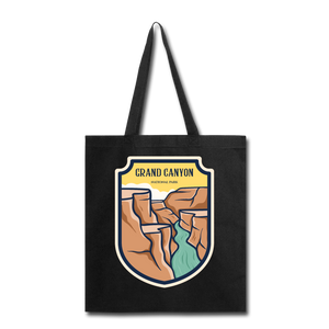 Grand Canyon - Badge - Tote Bag - black