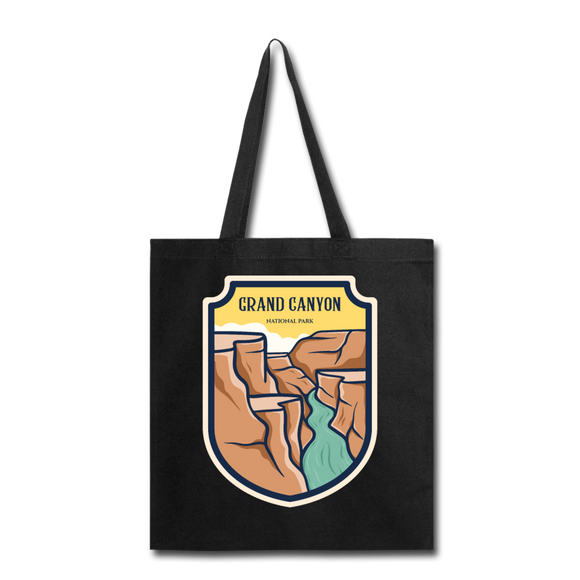 Grand Canyon - Badge - Tote Bag - black