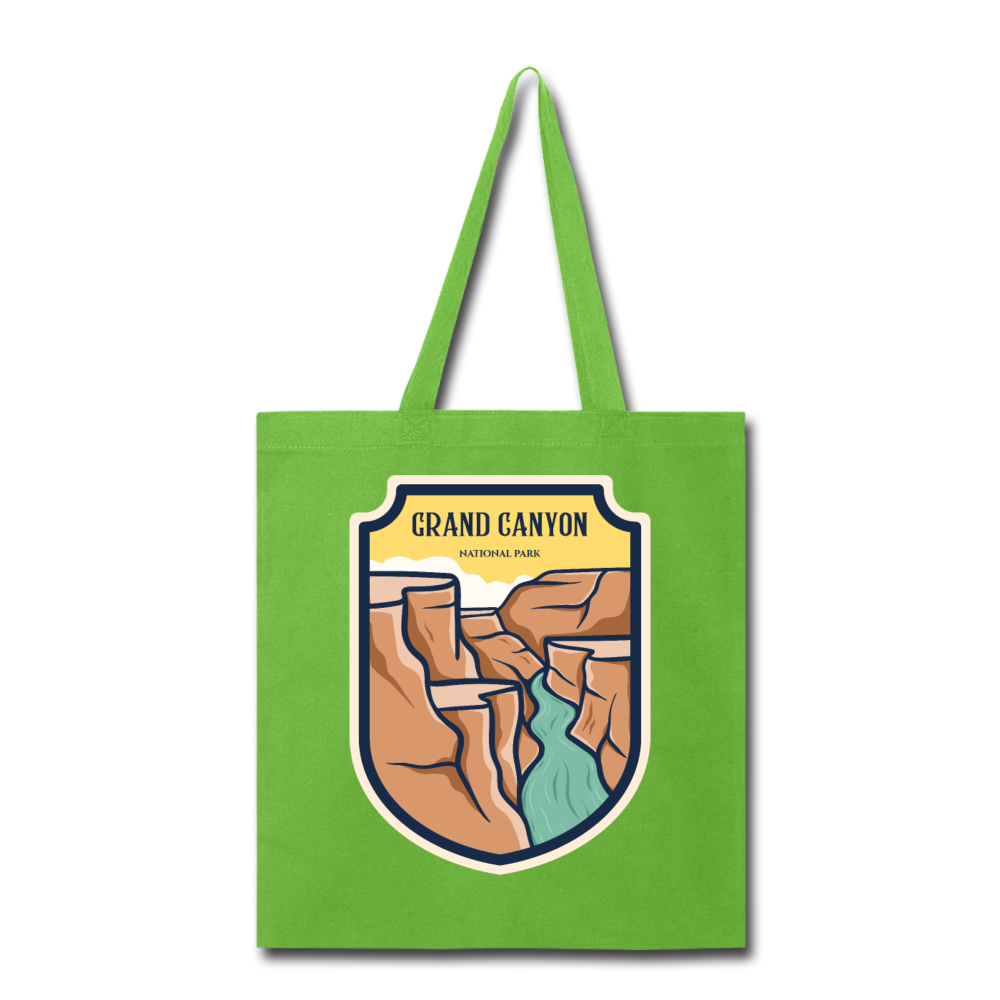 Grand Canyon - Badge - Tote Bag - lime green