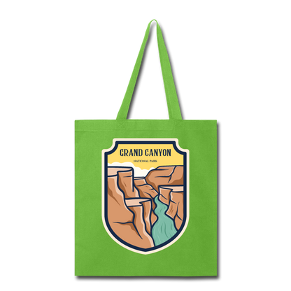 Grand Canyon - Badge - Tote Bag - lime green