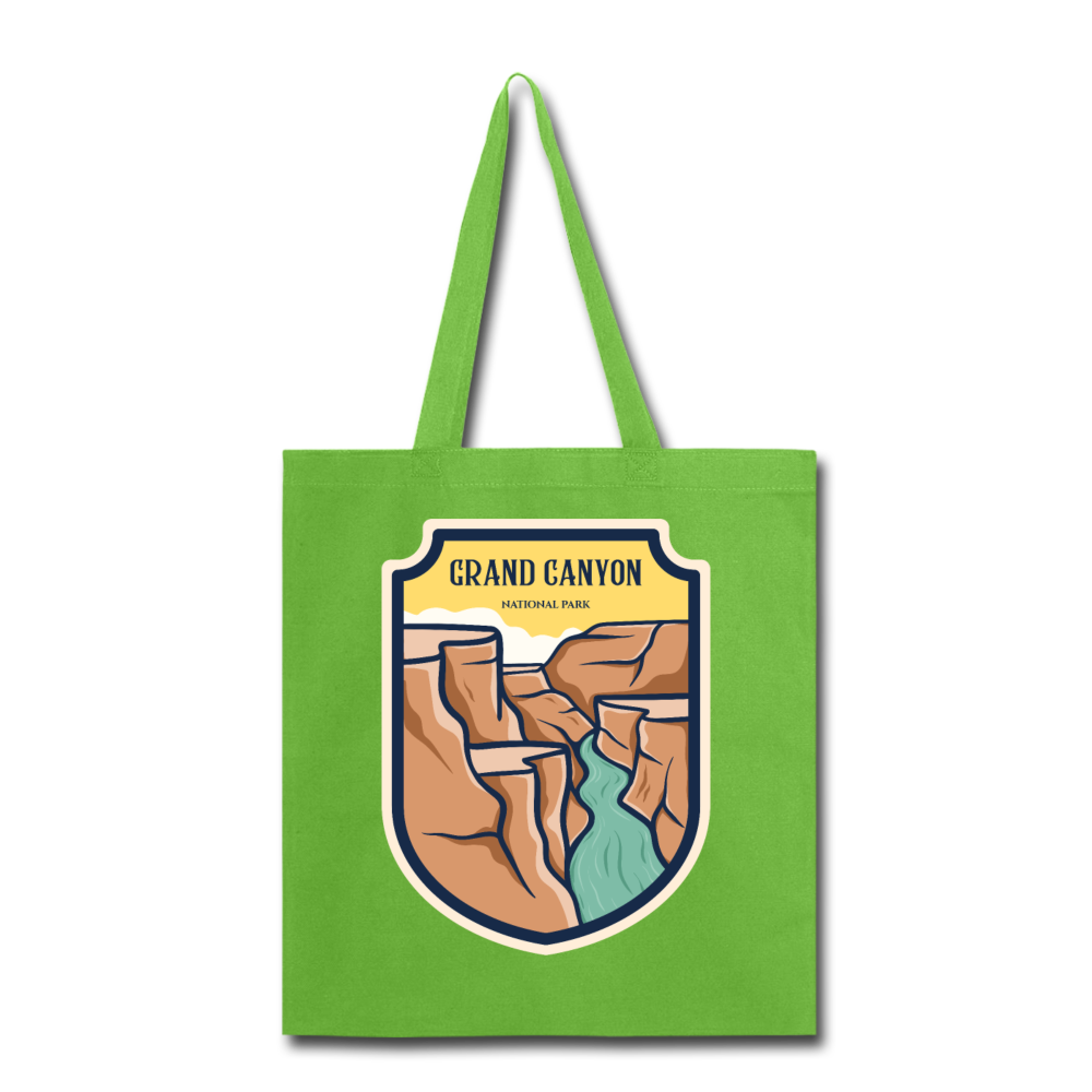 Grand Canyon - Badge - Tote Bag - lime green