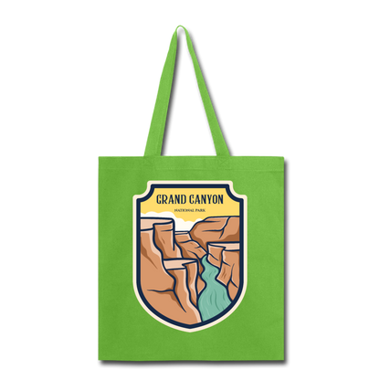 Grand Canyon - Badge - Tote Bag - lime green