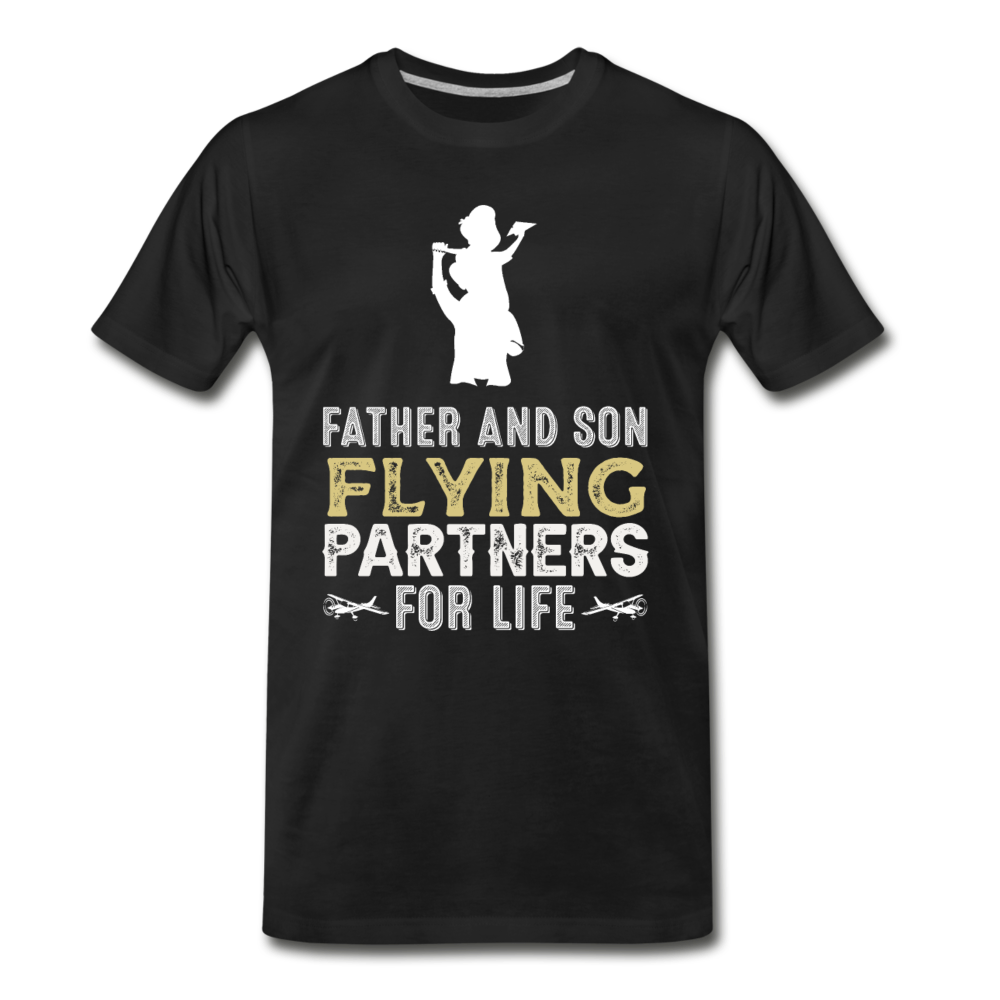 Flying Partners - Father And Son - Men's Premium T-Shirt - black