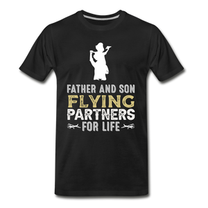 Flying Partners - Father And Son - Men's Premium T-Shirt - black