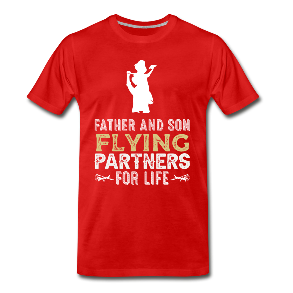 Flying Partners - Father And Son - Men's Premium T-Shirt - red