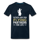 Flying Partners - Father And Son - Men's Premium T-Shirt - deep navy