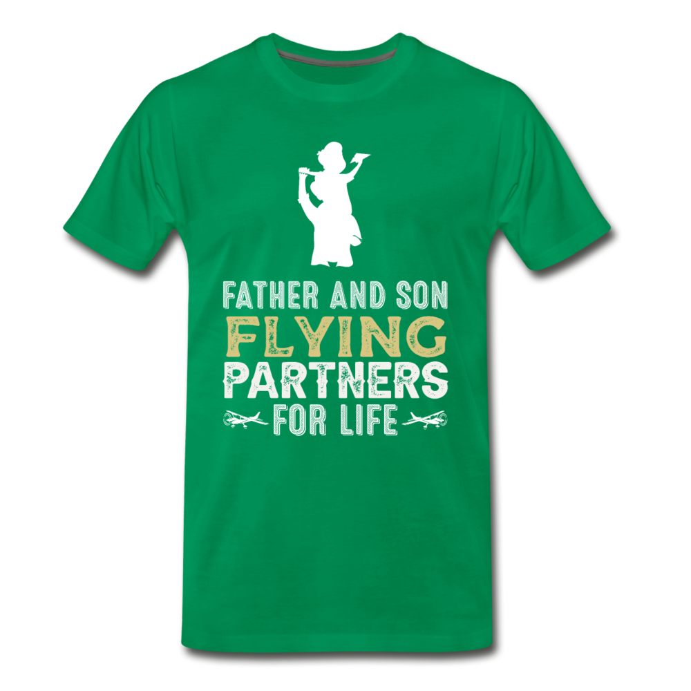 Flying Partners - Father And Son - Men's Premium T-Shirt - kelly green