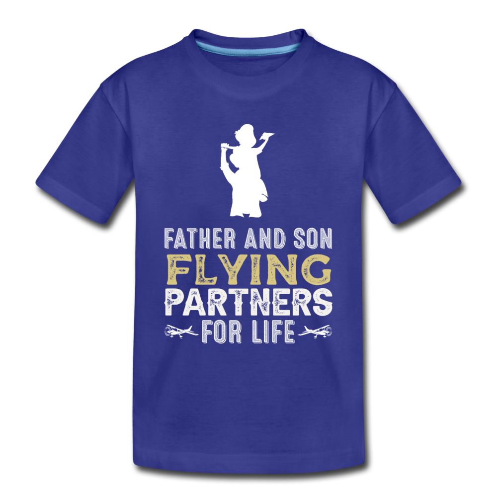 Flying Partners - Father And Son - Kids' Premium T-Shirt - royal blue