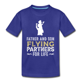 Flying Partners - Father And Son - Kids' Premium T-Shirt - royal blue