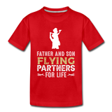 Flying Partners - Father And Son - Kids' Premium T-Shirt - red