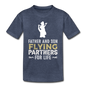 Flying Partners - Father And Son - Kids' Premium T-Shirt - heather blue