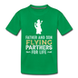 Flying Partners - Father And Son - Kids' Premium T-Shirt - kelly green