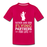 Flying Partners - Father And Son - Toddler Premium T-Shirt - dark pink