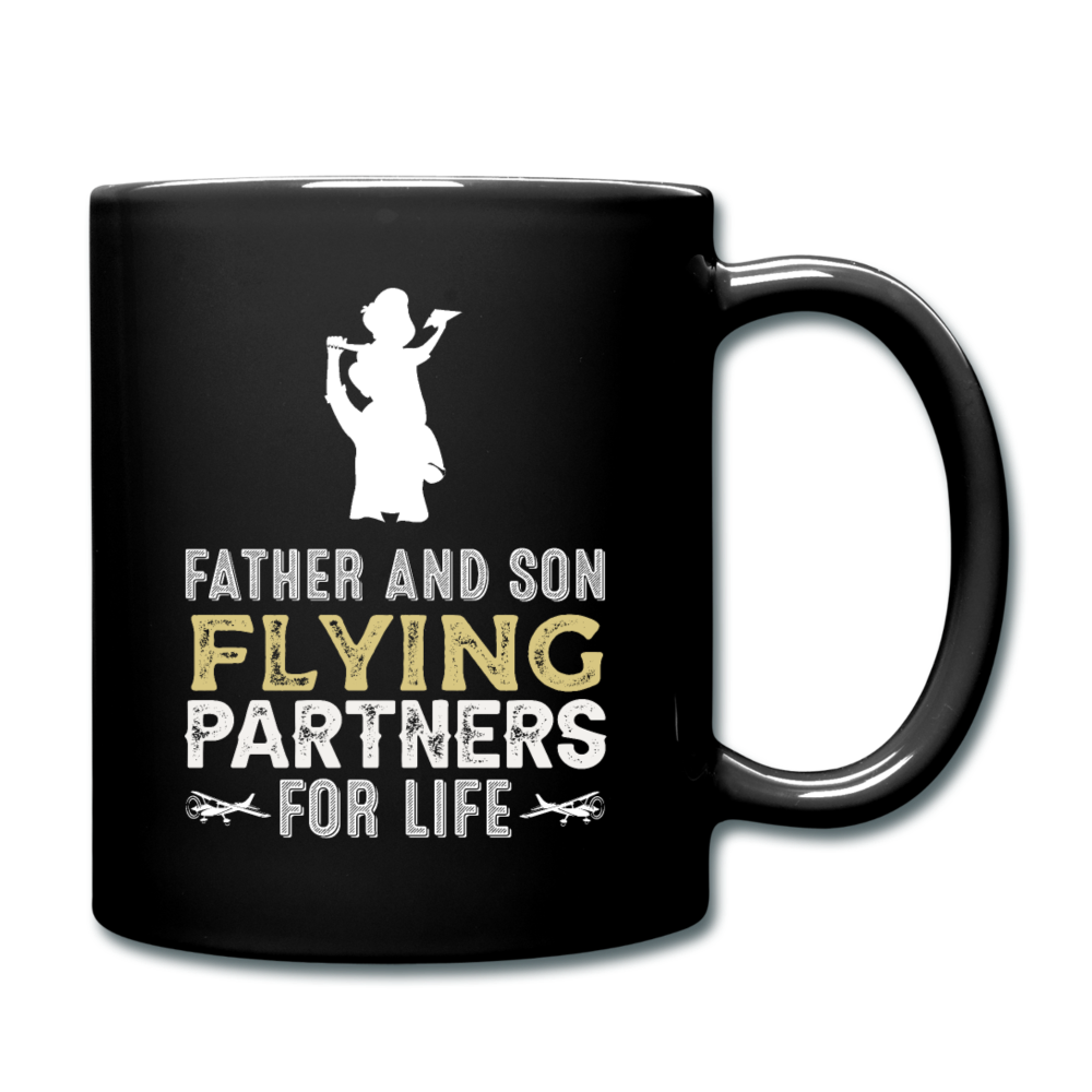 Flying Partners - Father And Son - Full Color Mug - black