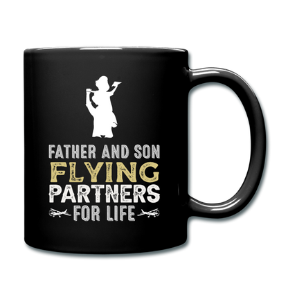 Flying Partners - Father And Son - Full Color Mug - black