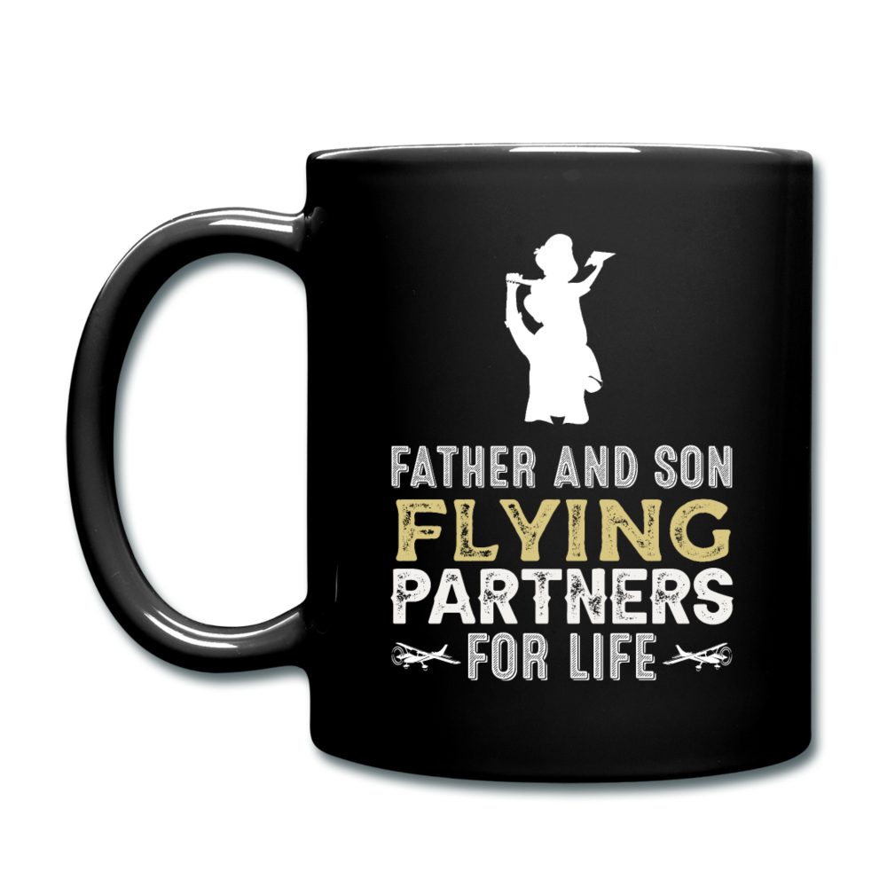 Flying Partners - Father And Son - Full Color Mug - black