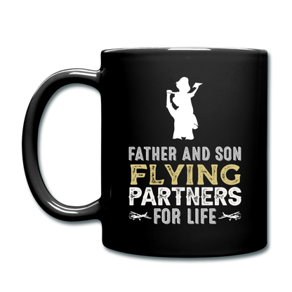 Flying Partners - Father And Son - Full Color Mug - black