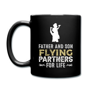 Flying Partners - Father And Son - Full Color Mug - black