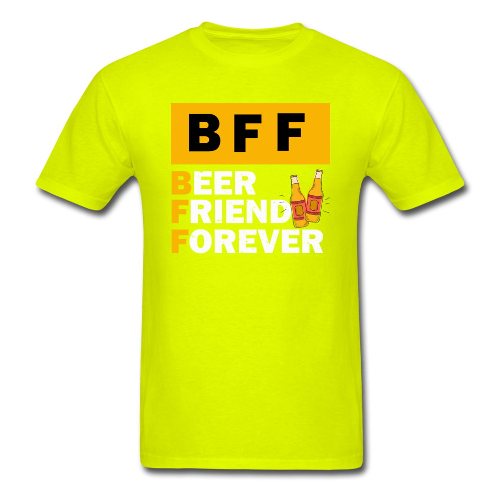 BFF - Beer Friend Forever - Unisex Classic T-Shirt - safety green