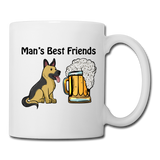 Best Friends - Dogs And Beer - Coffee/Tea Mug - white