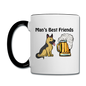 Best Friends - Dogs And Beer - Contrast Coffee Mug - white/black