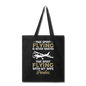 Time Spent Flying - Wife - Tote Bag - black