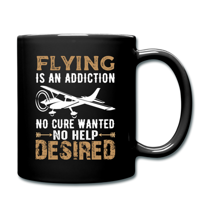 Flying Is An Addiction - Full Color Mug - black