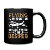 Flying Is An Addiction - Full Color Mug - black