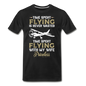 Time Spent Flying - Wife - Men's Premium T-Shirt - black