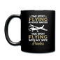 Time Spent Flying - Wife - Full Color Mug - black