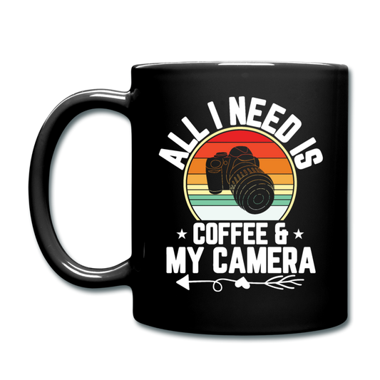 Coffee And Camera - Full Color Mug - black