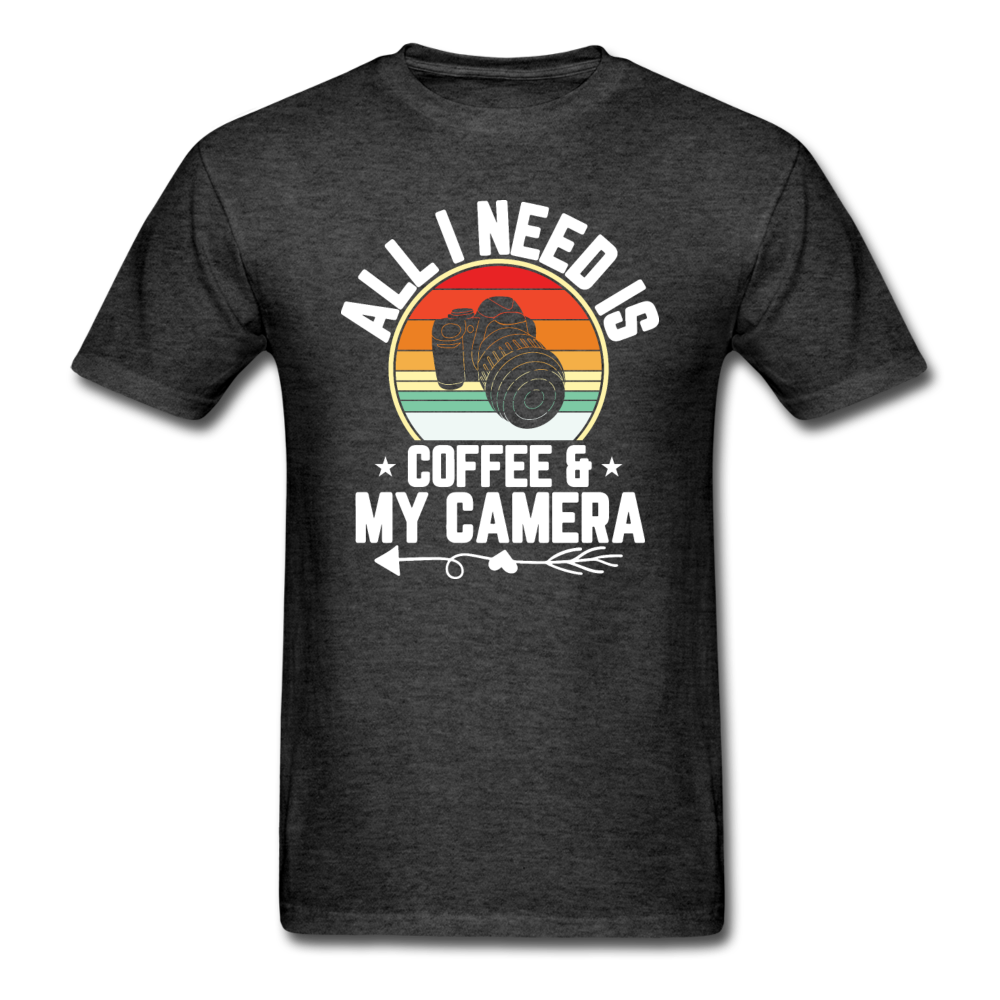 Coffee And Camera - Unisex Classic T-Shirt - heather black