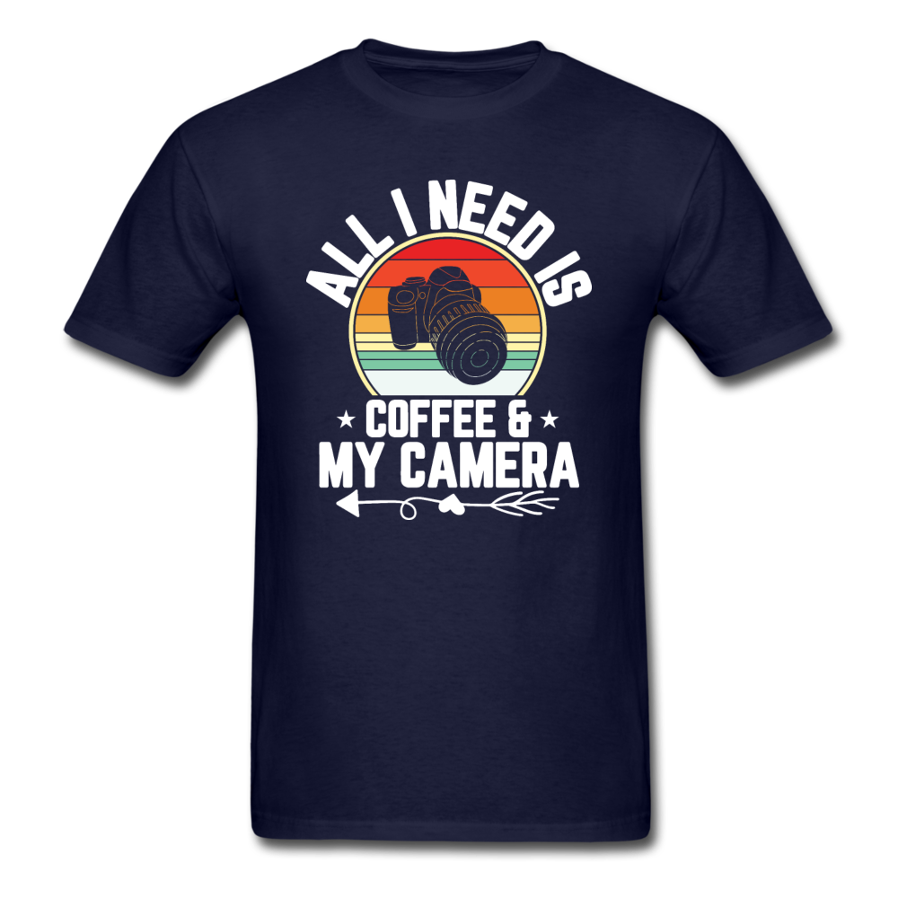 Coffee And Camera - Unisex Classic T-Shirt - navy