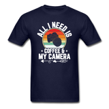 Coffee And Camera - Unisex Classic T-Shirt - navy