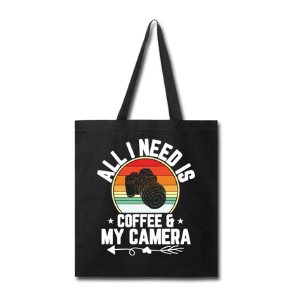 Coffee And Camera - Tote Bag - black