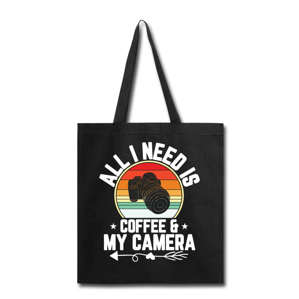 Coffee And Camera - Tote Bag - black