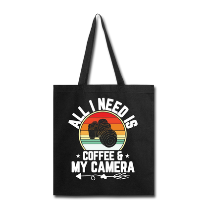 Coffee And Camera - Tote Bag - black