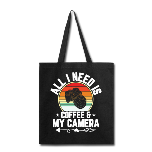 Coffee And Camera - Tote Bag - black