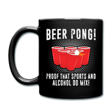 Beer Pong - Full Color Mug - black