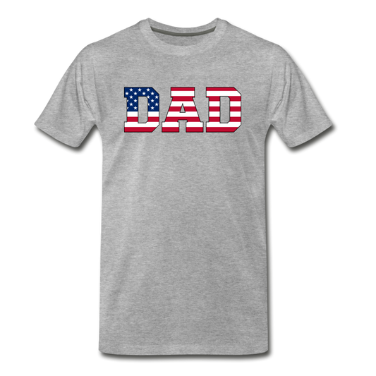 American Dad - Flag - Men's Premium T-Shirt - heather gray