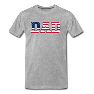 American Dad - Flag - Men's Premium T-Shirt - heather gray