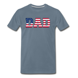 American Dad - Flag - Men's Premium T-Shirt - steel blue