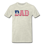 American Dad - Flag - Men's Premium T-Shirt - heather oatmeal