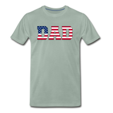 American Dad - Flag - Men's Premium T-Shirt - steel green