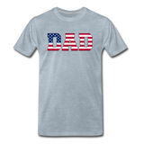 American Dad - Flag - Men's Premium T-Shirt - heather ice blue