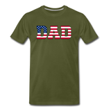 American Dad - Flag - Men's Premium T-Shirt - olive green