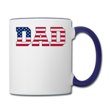 American Dad - Flag - Contrast Coffee Mug - white/cobalt blue