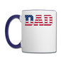 American Dad - Flag - Contrast Coffee Mug - white/cobalt blue